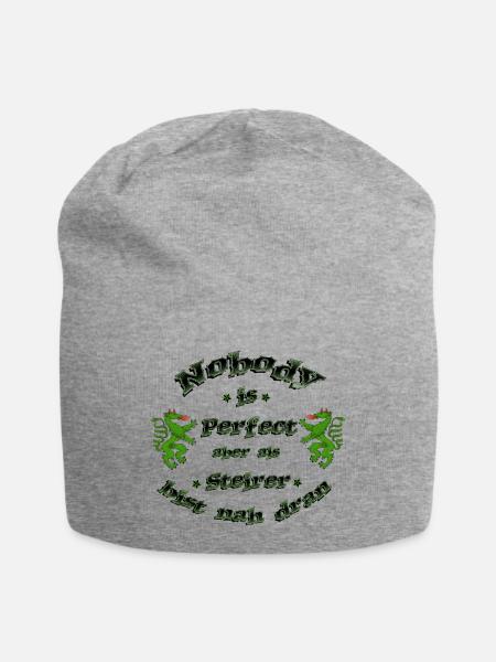 Steiermark - Jersey-Beanie - Grau meliert