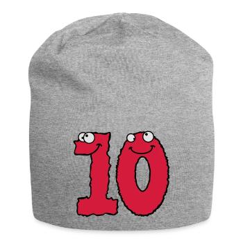 Funny 10 ten comic monsters - Jersey Beanie - heather grey - Front