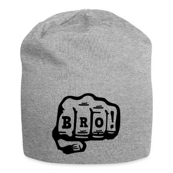 bro - Bonnet en jersey - gris chiné - Devant