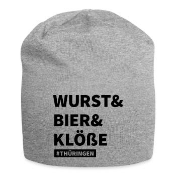 Hashtag Thüringen - Jersey-Beanie - Grau meliert - Vorne