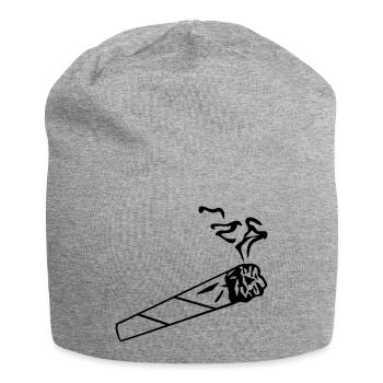 Joint - Zigarette - Jersey Beanie - heather grey - Front