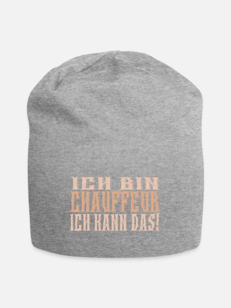 Ich bin Chauffeur - Jersey-Beanie - Grau meliert