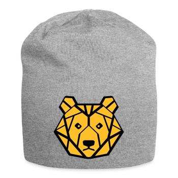 baer symetrisch - Jersey-Beanie - Grau meliert - Vorne