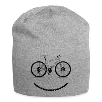 sourire de vélo - Bonnet en jersey - gris chiné - Devant