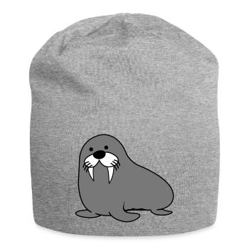 Seal - Jersey Beanie - heather grey - Front