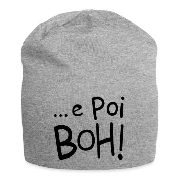 and then boh! - Jersey Beanie - heather grey - Front