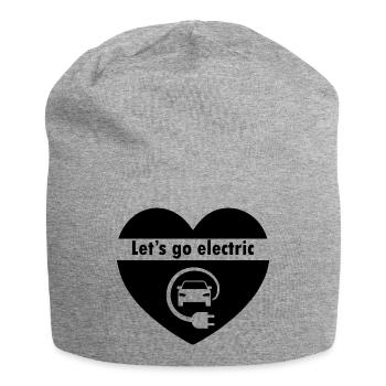 Electric Car E-mobility Hybrid - Jersey Beanie - heather grey - Front