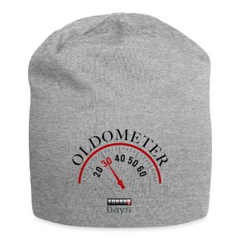 Oldometer 30th birthday - Jersey Beanie - heather grey - Front