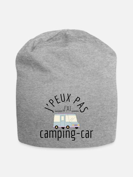 j'peux pas j'ai camping-car - Bonnet en jersey - gris chiné