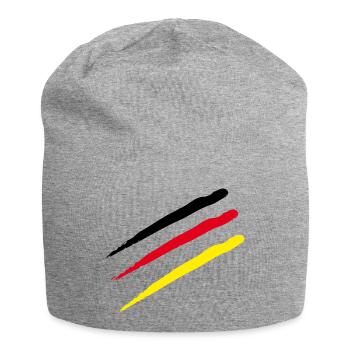 Allemagne Rayures Scratch Marks - Bonnet en jersey - gris chiné - Devant