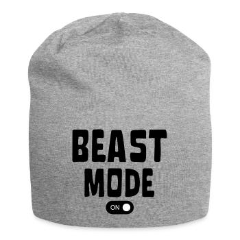 BEAST MODE ON SPORT MUSCLE SALLE MOTIVATION - Bonnet en jersey - gris chiné - Devant