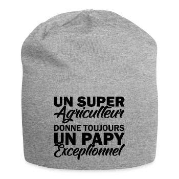 super agriculteur - papy exceptionnel - Bonnet en jersey - gris chiné - Devant