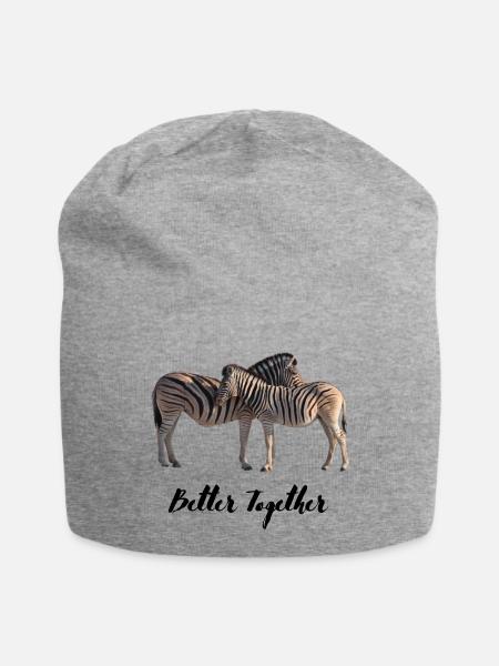 Better Together - Jersey-Beanie - Grau meliert