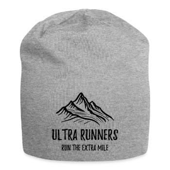 Ultraläufer laufen die Extrameile - Jersey-Beanie - Grau meliert - Vorne
