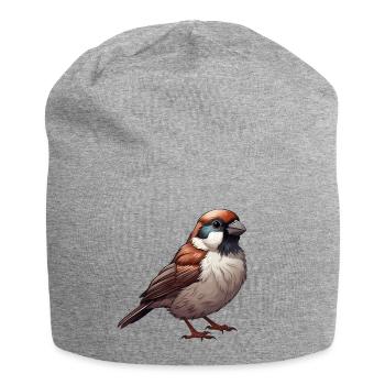 little sparrow - Jersey Beanie - heather grey - Front