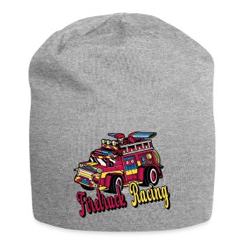 Feuerwehr LKW Rennsport - Jersey-Beanie - Grau meliert - Vorne