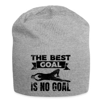 Das beste Tor ist kein Tor zu kassieren - Jersey-Beanie - Grau meliert - Vorne