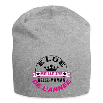 Voted best BEAUTIFUL MOM of the year - Jersey Beanie - heather grey - Front