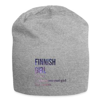 Finland Finland Finland - Jersey Beanie - heather grey - Front