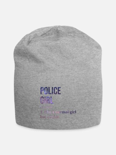 Polizei Polizei Polizei - Jersey-Beanie - Grau meliert