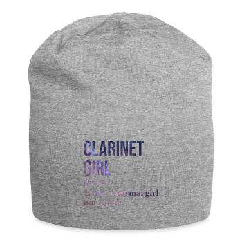 Clarinette Clarinette Clarinette - Bonnet en jersey - gris chiné - Devant