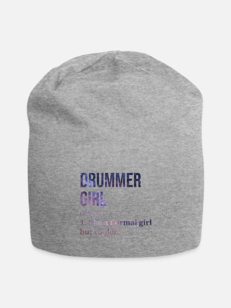 Trommler Trommler Trommler Trommler - Jersey-Beanie - Grau meliert