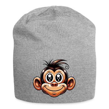 Singe - Bonnet en jersey - gris chiné - Devant
