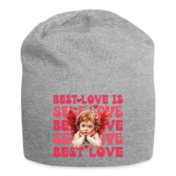 Valentines Day Cupid Self Love - Jersey Beanie - heather grey - Front