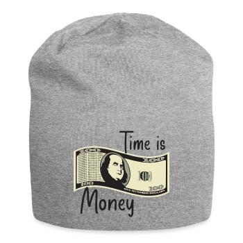 Time is money - Jersey Beanie - heather grey - Front