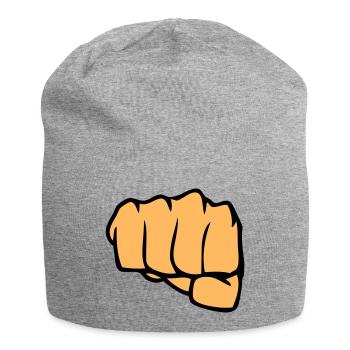 faust - Jersey-Beanie - Grau meliert - Vorne