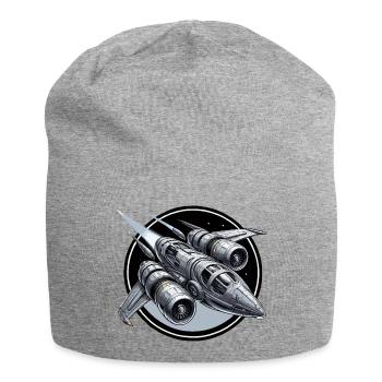 Argent vaisseau spatial - Bonnet en jersey - gris chiné - Devant