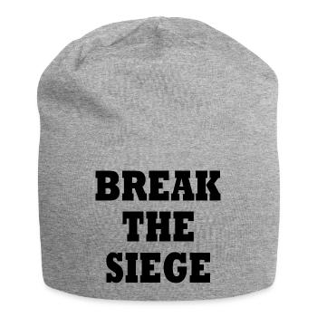 break the siege - Jersey Beanie - heather grey - Front