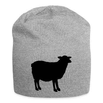Silhouette de mouton - Bonnet en jersey - gris chiné - Devant