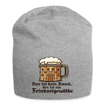 Bierkrug Bauwerk Humor - Jersey-Beanie - Grau meliert - Vorne