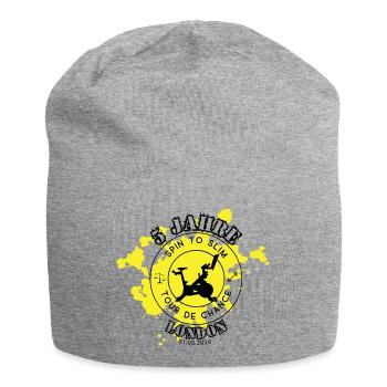 Spin to Slim Jubilee - for light surfaces - Jersey Beanie - heather grey - Front