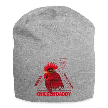 Daddy Rooster - Chicken Dad - Jersey Beanie - heather grey - Front