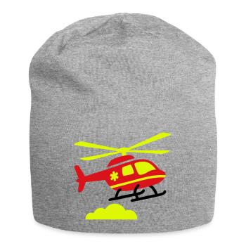 Rettungshubschrauber Notarzt - Jersey-Beanie - Grau meliert - Vorne