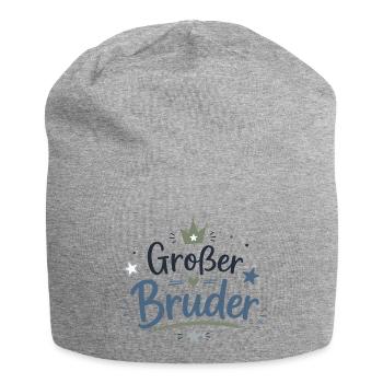 Großer Bruder Stolz Krone Liebe - Jersey-Beanie - Grau meliert - Vorne