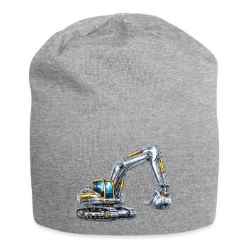 Pelle mécanique Digger chrome pelleteuse futuriste - Bonnet en jersey - gris chiné - Devant