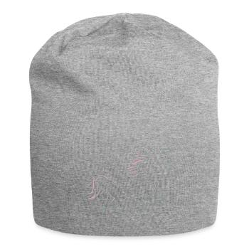 Isi Pisi Lemon Squeezi - Pink - by Maison Bichon - Jersey Beanie - heather grey - Front