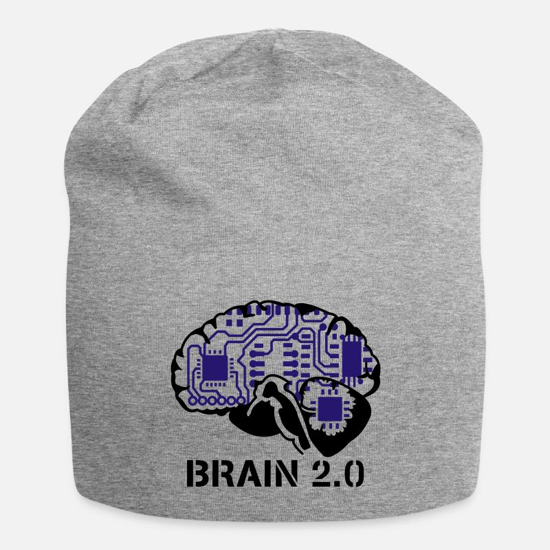 brain 2.0 - Bonnet en jersey - gris chiné