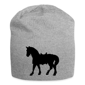 Cheval - Bonnet en jersey - gris chiné - Devant