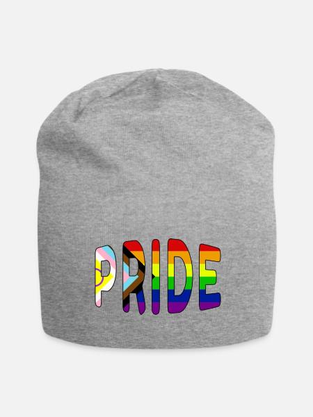 Pride-Logo Fortschritt 2023 - Jersey-Beanie - Grau meliert
