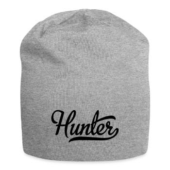 Hunter - Jersey Beanie - heather grey - Front
