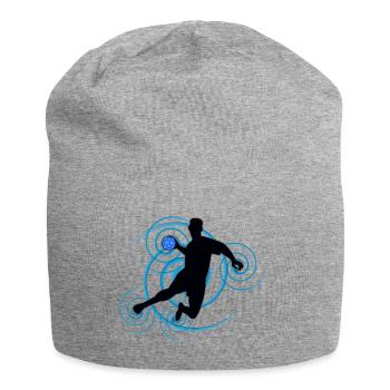 Handball-Design (Wirbel) 01 - Jersey-Beanie - Grau meliert - Vorne