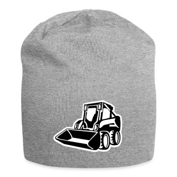 bobcat 2col HG - Jersey Beanie - heather grey - Front