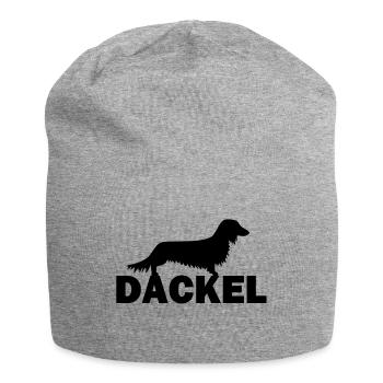 Dackel - Jersey-Beanie - Grau meliert - Vorne