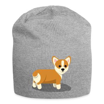 Corgi - Bonnet en jersey - gris chiné - Devant