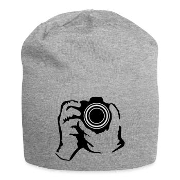 photographer - Jersey Beanie - heather grey - Front