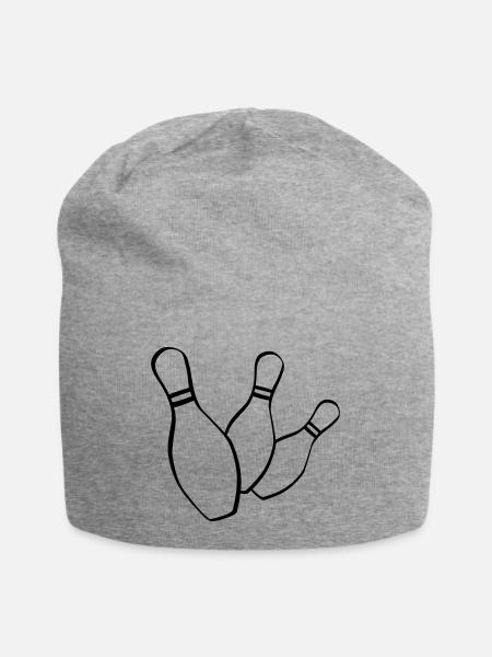 bowling kegelclub - Jersey-Beanie - Grau meliert